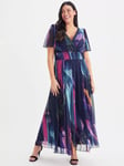 Scarlett & Jo Isabelle Abstract Print Maxi Dress