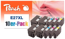 Peach E27 Printer Cartridges XL (4xBK, 2xC, 2xM, 2xY) Replaces Epson T2716, No. 