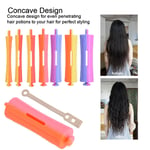 12Pcs Standard Hair Rollers Heat Perm Wave Rod Hair Clip Curlers With Rubber LSO