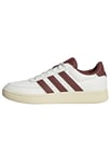 adidas Homme Breaknet 2.0 Shoes Chaussures, Core White/preloved Ruby/Pure Ruby, 36 2/3 EU