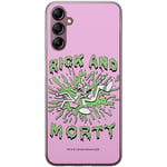 ERT GROUP Coque de téléphone Portable pour Samsung A14 4G/5G Original et sous Licence Officielle Rick and Morty Motif Rick & Morty 024 adapté à la Forme du téléphone Portable, Coque en TPU