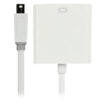 Mini Displayport-Kabel Mini DisplayPort-hane - VGA Hona 0.20 m Vit