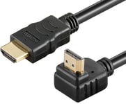High Speed 90° vinklet HDMI kabel - 4K/60Hz - 1.5 m
