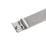 (Silver) Smart Watch Mesh Band Safe Portable Flexible Stainless Steel