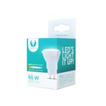 LED-lampe, GU10, 10W, 230V, 4500K, keramisk, hvit nøytral