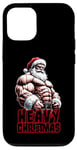 iPhone 12/12 Pro Heavy Christmas Cooler Santa Hat Muscles 02 Case