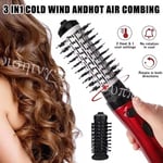 3-in-1 Hot Air Styler and Rotating Hair Dryer Curler Hair Straightener Brush UK