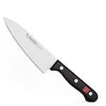 Burgvogel Solingen Couteau de chef Serie 4000, 15 cm inoxydable, résistant au lave-vaisselle, couteau de cuisine tranchant riveté, noir