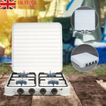 Portable Gas Stove 4 Burner Caravan LPG Cooker Cooktop  For Outdoor Camping UK