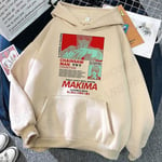 Motorsåg Man Makima Pochita Huvtröja Män Kvinnor Mode Motorsåg Man Luvtröjor Barn Anime Luvtröjor Sweatshirts Hooded Sweat Girl Rocks 2DF5112302-beige L