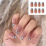 Full Cover Fake Nails Leopard Ballerina False Nails Wearable Nail Tips