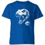 Jurassic Park T Rex Kids' T-Shirt - Blue - 7-8 Years - Blue