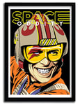 K.Olin Tribu - Affiche Space Oddity par B. Billy, Papier, Blanc, 40 x 50 x 1 cm