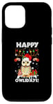 iPhone 14 Retro Baby Owl Happy Owlidays Family Kids Christmas Holiday Case