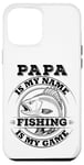 Coque pour iPhone 12 Pro Max Papa est mon nom La pêche est mon jeu - Loves Fishing