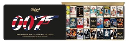 270g James Bond 007 Mini-Bars Wrapped in Iconic James Bond Film Posters Designs