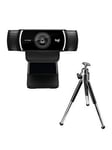 Logitech C922 Pro Stream Webcam With Microphone, Full Hd 1080P At 30Fps - Black