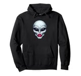 Alien with Full Beautiful Lips Pullover Hoodie