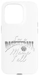 Coque pour iPhone 15 Pro Southern Moms Cadeau de basket-ball fantaisie pour femme Gris et blanc