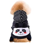 Belle chiot chien vêtements pour animaux de compagnie à capuche pull chaud chemise chiot automne hiver manteau chien mode combinaison vêtements pour chiens animaux de compagnie (couleur: B, taille: S)