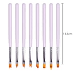 Gradient Acrylic Paint Brush Uv Gel Flower Drawing Pen Purpl