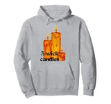 Girls love 3-wick candles black flame candle fant Groovy Pullover Hoodie