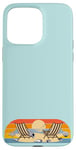 Coque pour iPhone 15 Pro Max Voyage à la plage, soleil, mer, coquillages, oiseaux, sable, vacances en famille