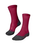 FALKE Women's TK2 Explore Cool W SO Lyocell Functional Yarn Thick Anti-Blister 1 Pair Hiking Socks, Red (Red 8644), 2.5-3.5