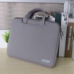 ZYDP Laptop Bag Case For 12 13 15 Laptop Sleeve, Notebook Bag Business Handbag (Color : Gray, Size : For 12 inch)