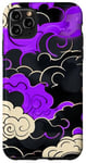 Coque pour iPhone 11 Pro Max Graphique violet au-dessus des nuages