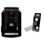 KRUPS Arabica EA8110 machine à café Entièrement automatique Machine à expresso 1,7 L & Tablettes Détergentes Espresseria Compatible Pour Full Auto EA/XP