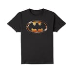 BATMAN Bat Logo Distressed Unisex T-Shirt - Black - M - Noir