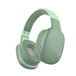 Oreillette Bluetooth Écouteur sans fil Réduction intelligente du bruit Son stéréo Casque a basses lourdes iOS Android AUX PC Gaming Earphone-Green No Box