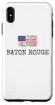 Coque pour iPhone XS Max Baton Rouge City, États-Unis, drapeau, État, voyages, États-Unis, Amérique, femmes, hommes