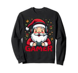 Cool Santa Gamer Controller Gaming Video Game Christmas Sweatshirt