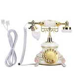 Rotating Dial Antique Telephones Retro Country Style Vintage Handset Landline Ho