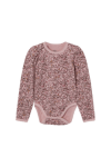 Hust & Claire Badia Flower ull/bambus body - dusty rose