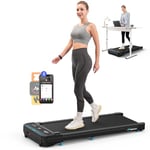 MERACH Tapis de Course Walking Pad 2 en 1, Tapis de Marche avec Télécommande, Mini Tapis Roulant Portable Moteur 2.5 HP, 40 dB Walking Pad Silencieux Exercice à Domicile et au Bureau,APP,Affichage LED