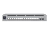 Ubiquiti Unifi Switch Pro Max 16 Poe - Switch - L3 - Styrt - 12 X 10/100/1000 (12 Poe+, 4 Poe++) + 4 X 2.5Gbase-T + 2 X 10 Gigabit Ethernet - Stasjonær, Rackmonterbar - Poe++ (180 W) - Dc