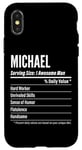 iPhone X/XS Michael Gift, Nutritional Facts Serving Size, Calories Case