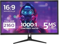 Ecran Flat Esports 27¿ 4K Uhd Hdr Ips | 3840X2160 | 60 Hz | 16 9 | Réponse 5 Ms | Nvidia G-Sync Amd Freesync | Vesa | Displayport Hdmi Usb