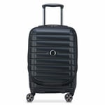 Delsey Paris Shadow 5.0 trolley cabine 4 roulettes 55 cm compartiment ordinateur portable avec soufflet d'extension schwarz (TAS012341)