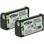 vhbw 2x Batterie compatible avec Sennheiser SK 500 G3, SKM 2020-D-U2, SK 500 G2, SK 300 G3 casque audio, écouteurs sans fil (1500mAh, 2,4V, NiMH)