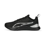 PUMA Women's Sport Shoes INFUSION WN'S Road Running Shoes, PUMA BLACK-PUMA SILVER, 41