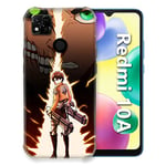 Coque pour Xiaomi Redmi 10A Manga Attaque Titans Eren Eclair