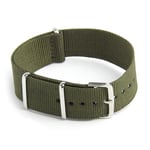 5X(Watch Strap Band   Nylon Canvas Divers  Mens Colour:Army1477