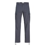 Jack & Jones Mens Cargo Combat Trousers - Navy - Size 30W/32L