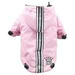 Hip Doggie HD-5prpk-M puppagonia Rain Parka – Manteau de Pluie pour Chien, M, Rose