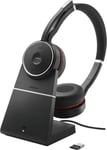 Jabra Evolve 75 SE UC Stereo headset med hållare