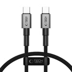 Tech-Protect Ultraboost DNA PD 100W/5A USB-C till USB-C-Kabel 50 cm - Svart / Mörkgrå